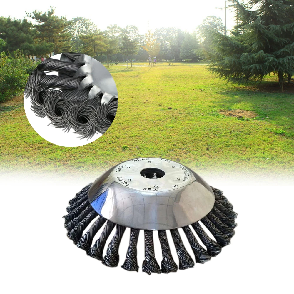 6/8 дюймовая стальная проволока колесо для газонокосилки запчасти триммера