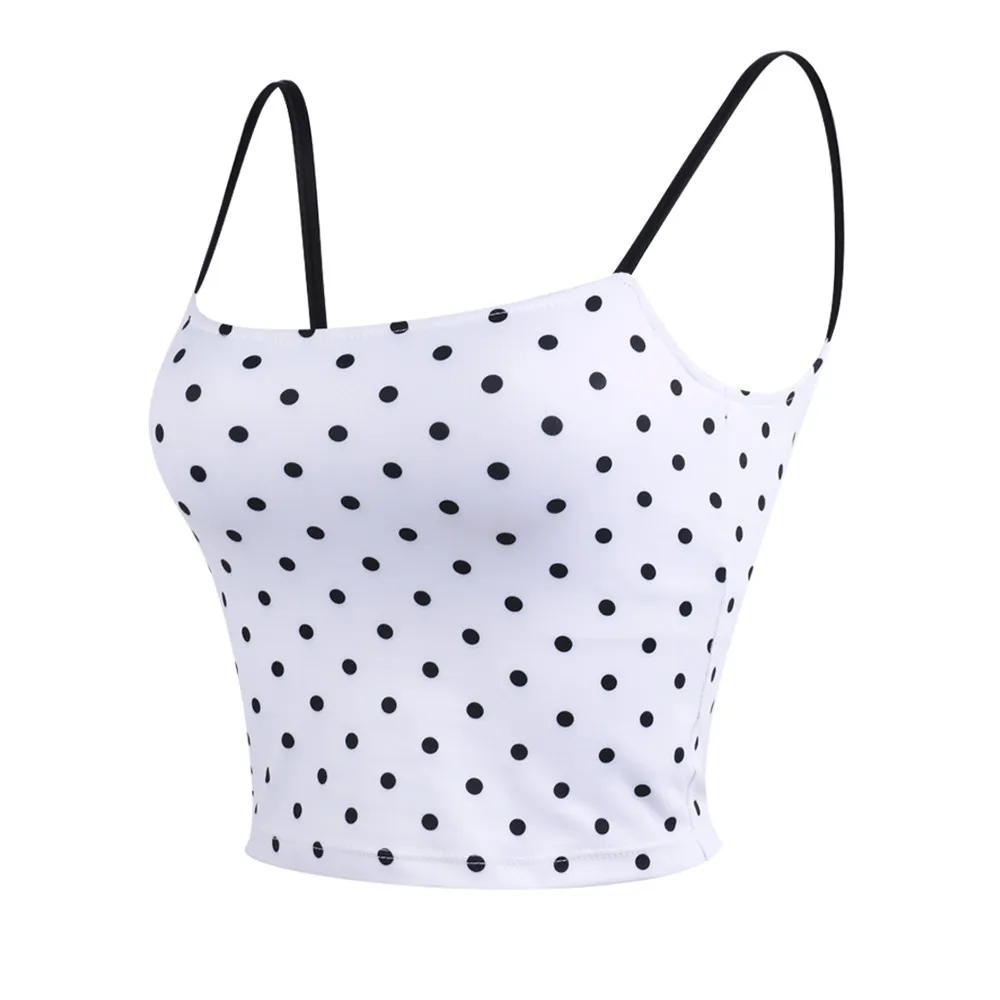 

Sexy Wave Point Yoga Crop Top Bra Inner Padded Fitness Tank Top Elastic Dance Sport Bra Gym Vest Professional Workout Vest Summe