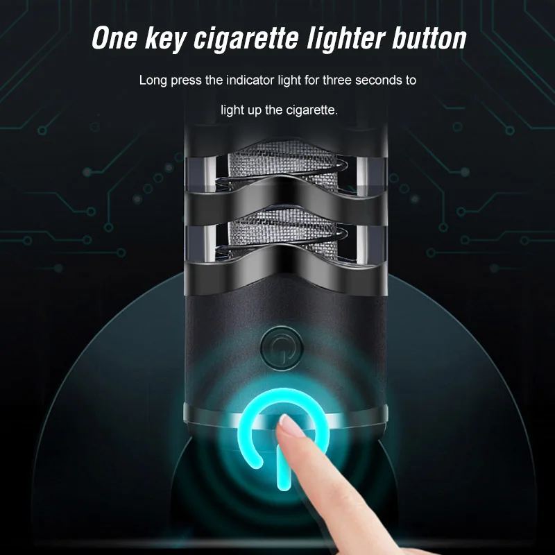 Мини-Пепельница держатель сигареты с USB вольфрамовой катушкой Зажигалка