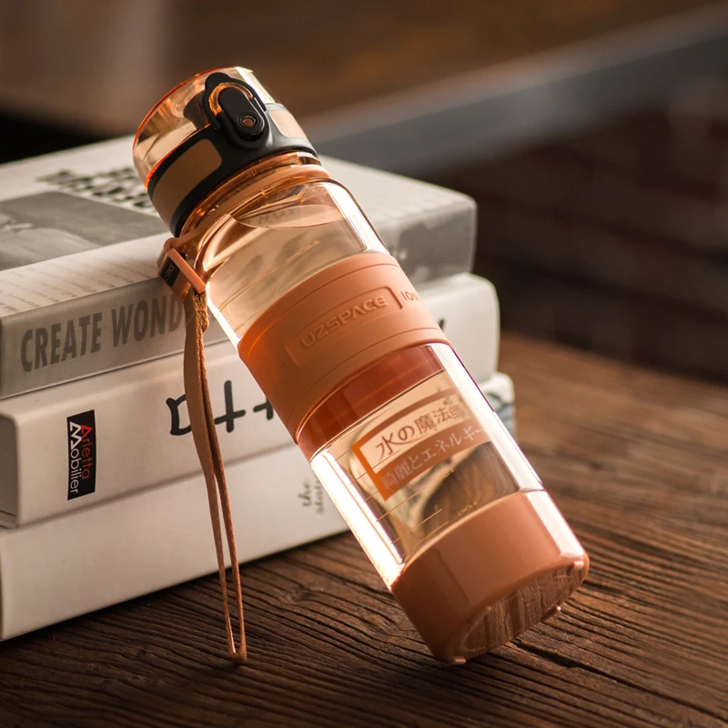 500 мл Спортивная бутылка для воды портативная герметичная пластиковая спорта