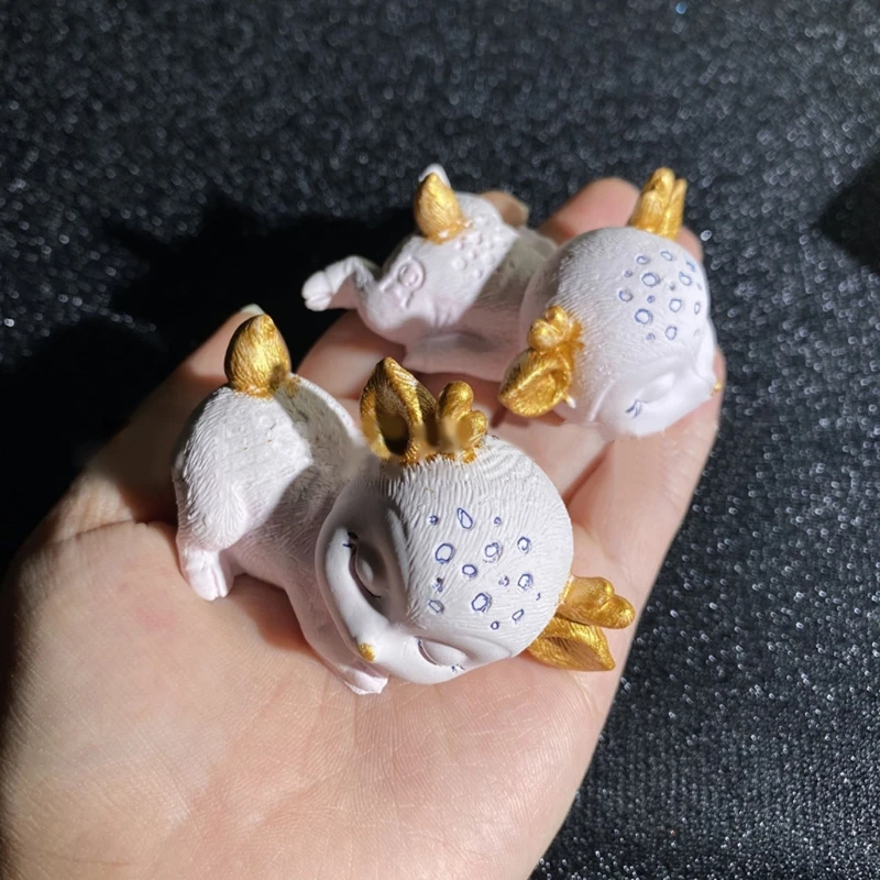 

DIY 3D Deer Silicone Mold Cartoon Elk Mold Epoxy Resin CastIng Molds Craft Tool X7YA