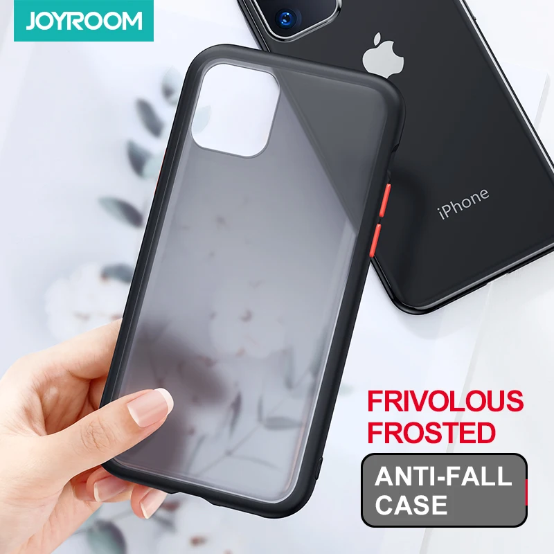 

Colorful Hybrid Simple Matte Bumper Phone Case For iPhone 11 Pro Max Shockproof Solid PC Translucent Cover For iPhone 11 Coque