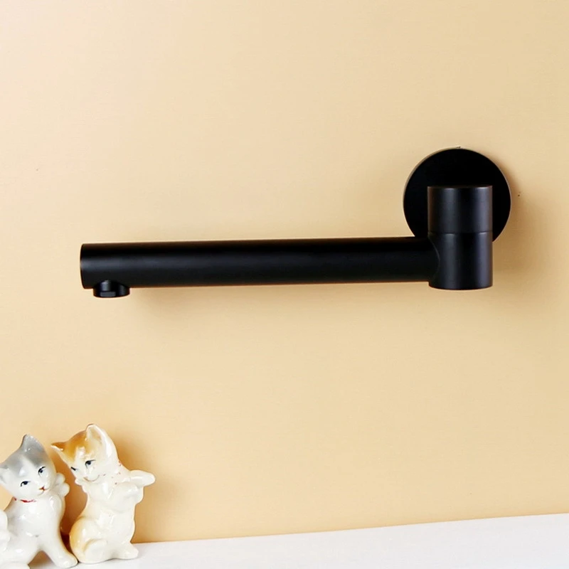 

Wall Outlet Wall Mounted Shower Spout Bath Tub Shower Mixer Faucet Spout Filler 180 Degree Folding