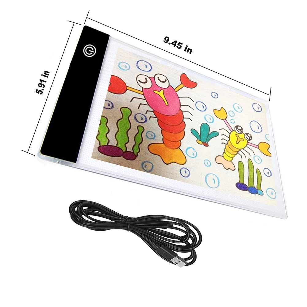 

K5-2 K5-3 Ultra Thin Portable LED Light Box Tracing Pad Diamond Painting Draw Sketch Embroidery Tools for Tracing USB Powered