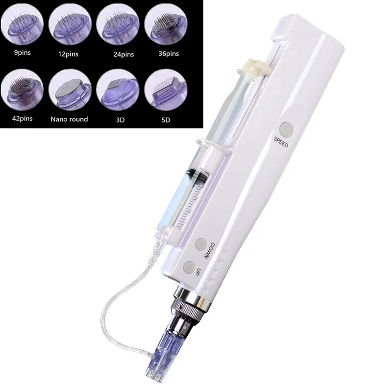 

Hydra Injector Aqua Derma Electric Pen Rechargable MTS Function Mesotherapy Mesogun Injector