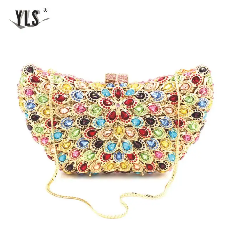 Женская модная сумка-клатч с кристаллами для кошельков Стразы ужина свадьбы