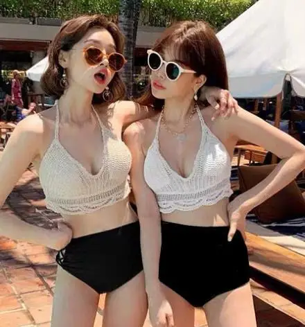 Летние праздничные пляжные женские сексуальные топики с кисточками крючком