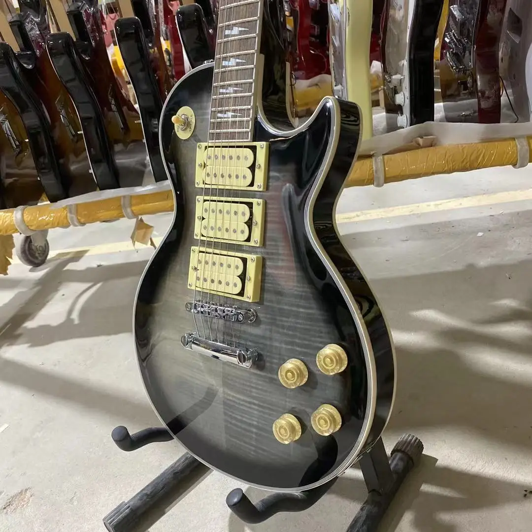 Ace Frehley Custom Electric Guitar Humbucker Pickups красное дерево гриф Body Высокое качество Бесплатная