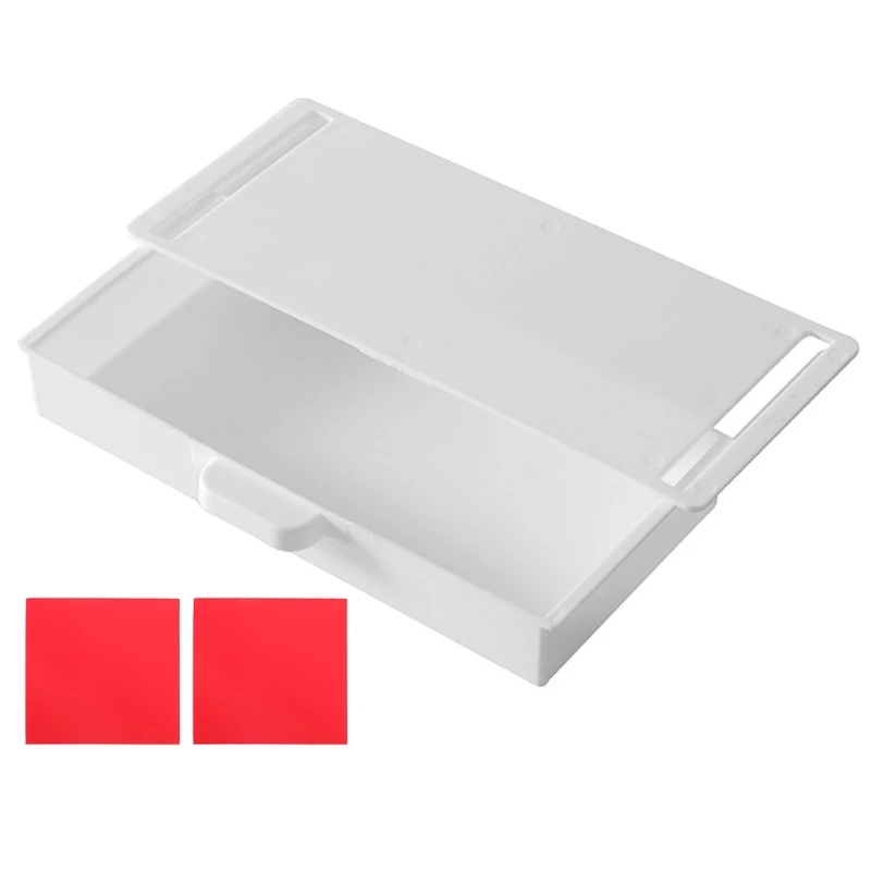 

Ящик-органайзер под столом, скрытая настольная коробка для хранения, держатель для офисных ручек, клейкий лоток для хранения кухонных ножей...