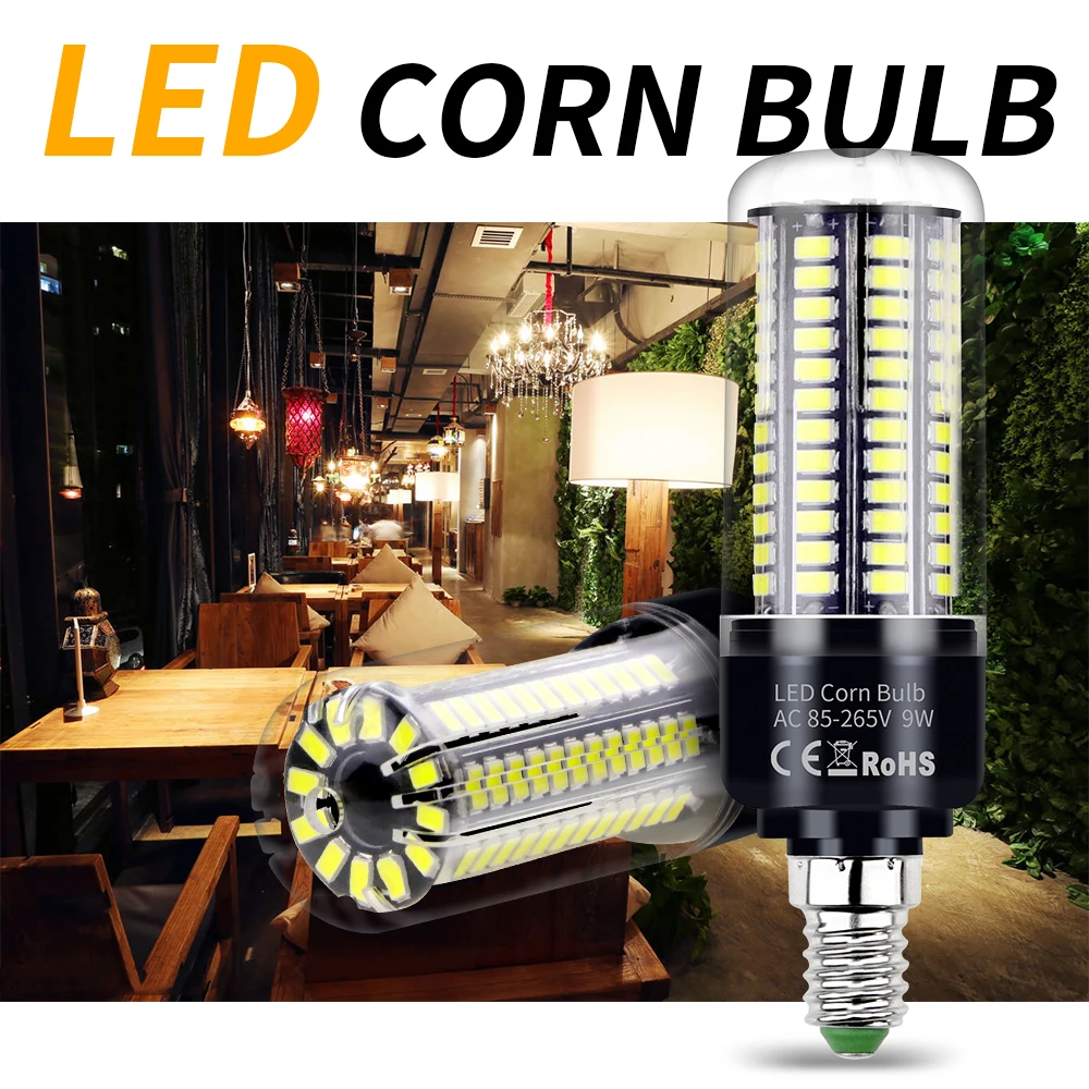 

E27 LED Lamp E14 LED Bulb 220V Corn Bulb 3.5W 5W 7W 9W 12W 15W 20W B22 Bombilla Led 110V Candle LED Light For Home Ampoule 5736