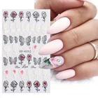 Цельнокроеное платье Nail Art Стикер с тиснением 5d с трехмерной аппликацией в виде открытое белое платье невесты кружевами и украшением в виде бабочки наклейки для ногтей цветы ногтей декоративные