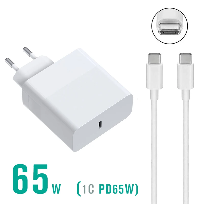 65W USB Type C Fast Charger Universal Laptop Power Supply Adapter 3.0 for iPhone Xiaomi Huawei Samsung Mobile Phone |