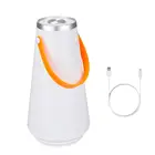 Портативный беспроводной светодиодный ночник, настольная лампа с сенсорным выключателем и USB-зарядкой, уличный аварийный светильник для кемпинга, 1 шт.