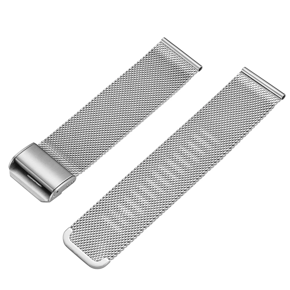 

Silver Mesh Steel Watch Band 18/20/22mm Fashion Light Durable Watches Strap Luxury High Quality Bracelet For Men Women