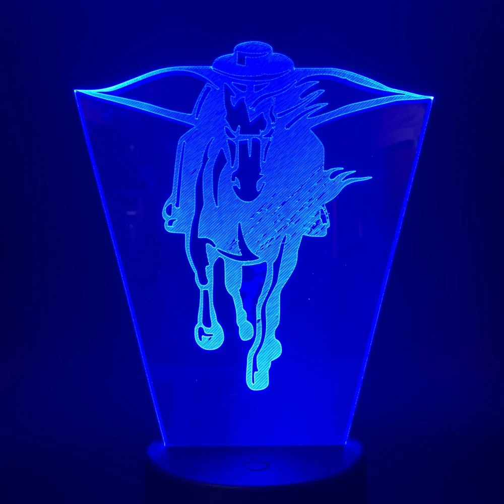 

3d-лампа Pegasus с сенсорным датчиком, ночсветильник в виде животного для детской комнаты, 7/16 меняющихся цветов, новинка, светодиодный ночсветил...
