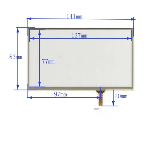 

Travelers X60 navigation touch handwritten screen outside 6 inch four wire resistance high sensitivity