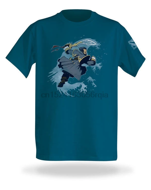 Dota 2 - Kunkka Graphic T-Shirt 2XL XL L M S В наличии! Бесплатная доставка! | Мужская одежда
