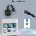 Беспроводной ТВ-приемник 1080p, совместимый с HDMI, Wi-Fi, приемник дисплея для экрана Miracast Mirror TV Dongle, поддержка HD TV для IOS