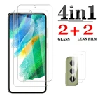 Защитное стекло 4 в 1 для Samsung s21 fe s21fe s20fe 20fe 21feCamera, защитная пленка для экрана note 10 lite 10e 10 lite, легкая стеклянная пленка