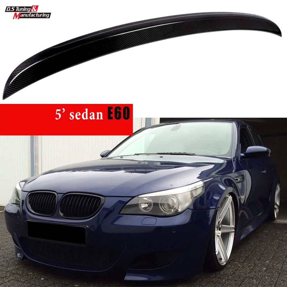 Спойлер E60 из углеродного волокна задний спойлер для BMW 5 серии & M5 2004 2009|Спойлеры и