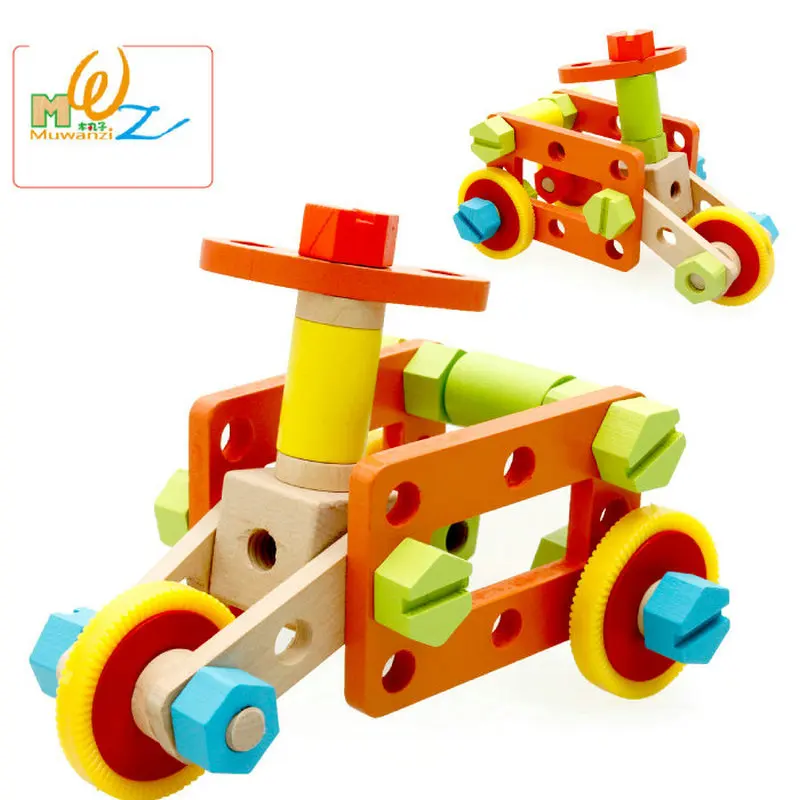 Бесплатная доставка детские развивающие деревянные игрушки сделай сам гайки