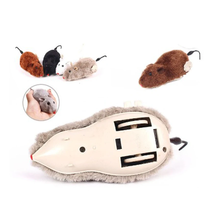 

Clockwork Mouse Winding Plush Little Mouse Funny Cat Pet Cat Toy