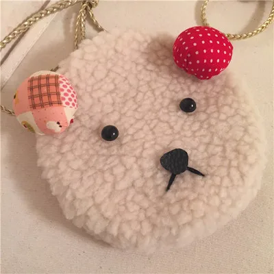 Raged Sheep Girls плюшевый Кошелек для монет, кошелек для детей, сумка для монет, детский держатель денег бумажник, милые подарочные сумки для детей - Цвет: E402-RED