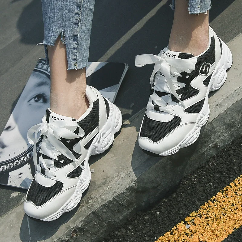 Женские кроссовки Белые для женщин Уличная спортивная обувь Женская Спортивная