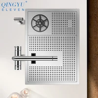 QINGYU ELEVEN 304 Stainless Steel 4mm Thickness Handmade Brushed Sink High Pressure Cup Washer Bar Counter kitchen Sink