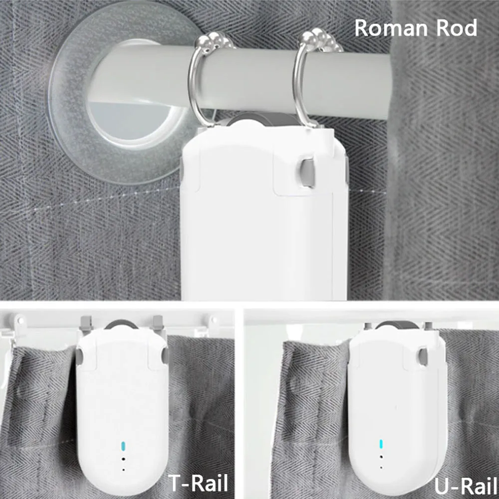 Tuya APP Intelligent Electric Curtain Motor BT Remote Voice Control Switch Robot Timer Setup Compatible with Alexa Google Home |