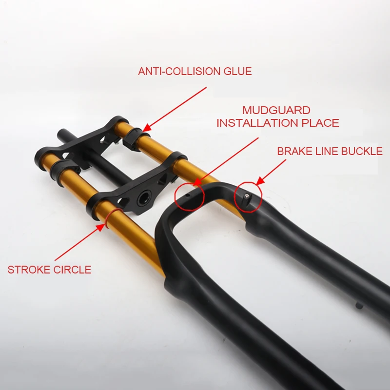 Mountain bike fork 26/27.5/29er Double Shoulder Air Resilient Oil Damping For Disc Brake Suspension Fork Bicycle Accessory | Спорт и