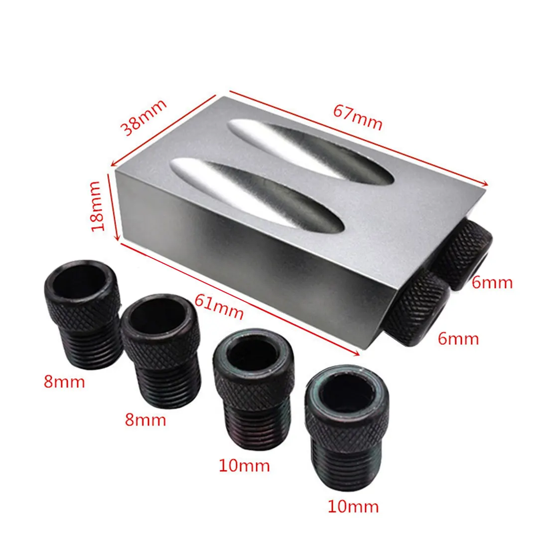 7pcs Grey 14 шт./8 шт./7 шт./3 шт. карманное отверстие джиг сменный 6 мм 8 мм 10 мм сверло направляющая задняя дюбель джиг комплект Сверло по дереву для деревообработки - Цвет: 7pcs Grey