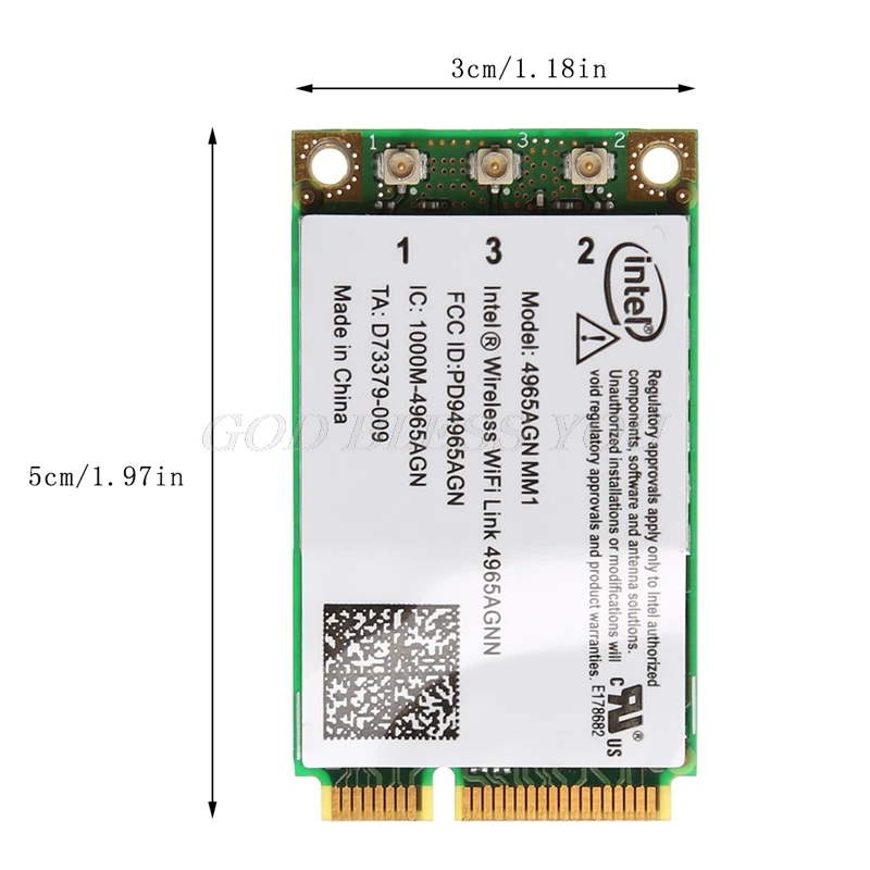 Двухдиапазонная мини-карта PCI-E с Wi-Fi 300 Мбит/с беспроводная карта для Intel 4965AGN NM1