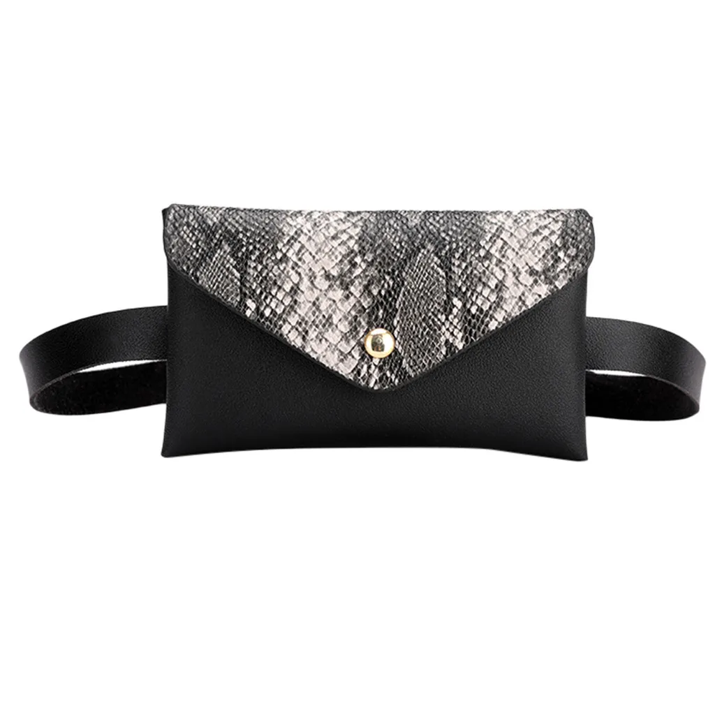 Модная женская поясная сумка уличная мессенджер с серпантином повседневная