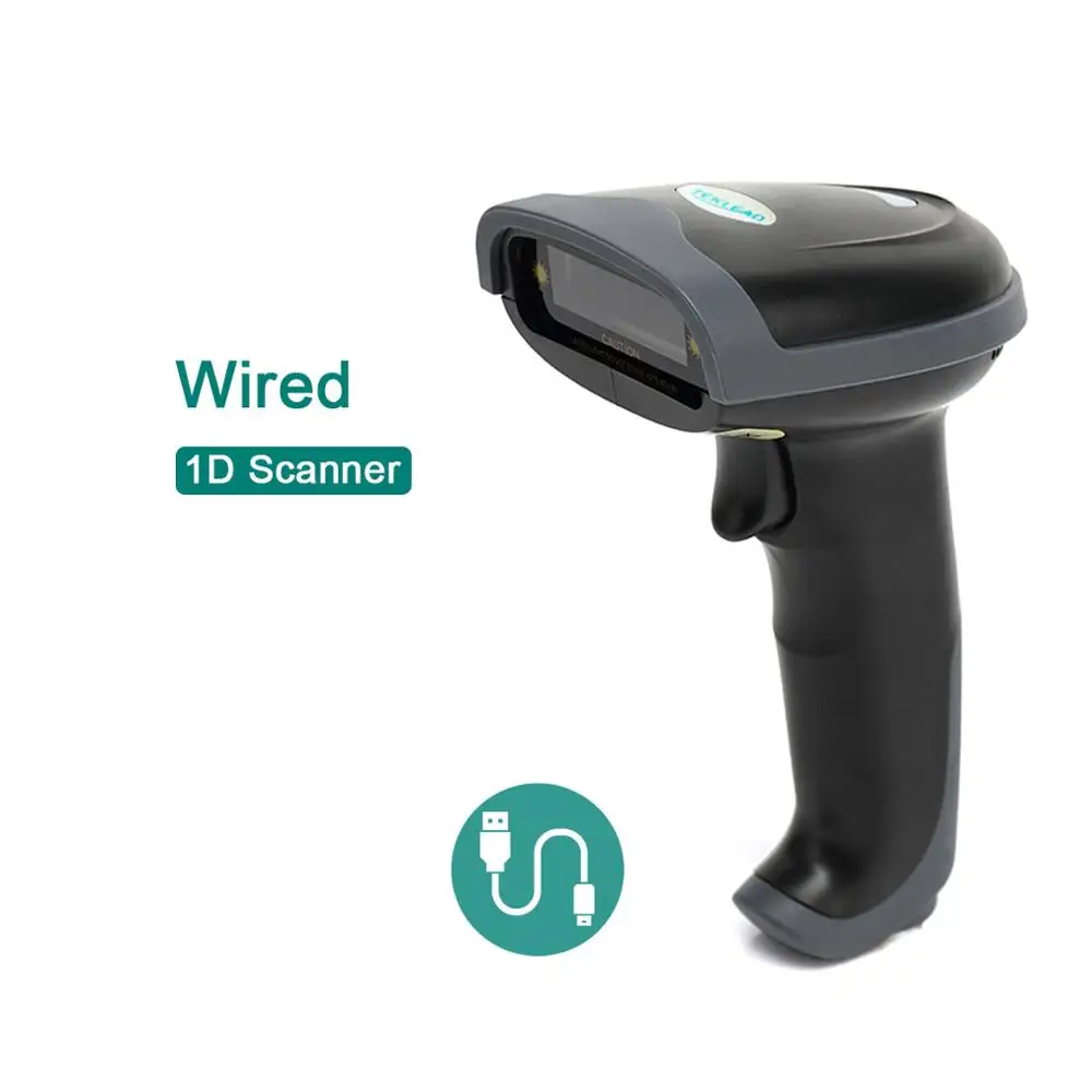Wired Laser TEKLEAD Bluetooth лазерный сканер штрих-кода с подставкой беспроводной 1D считыватель штрих-кода для Android ios планшет iPad смартфон - Цвет: Wired Laser