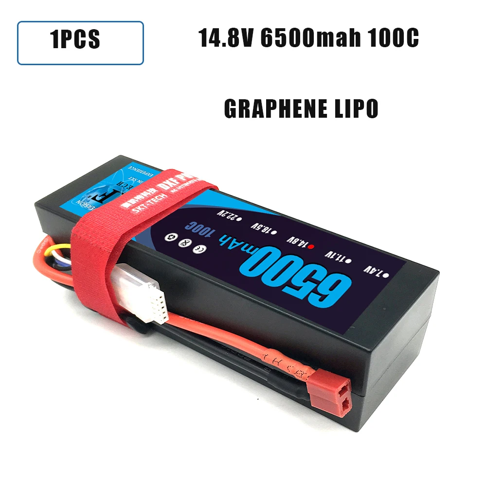 DXF Lipo 4S Батарея жесткий чехол 14,8 V 5200 мА/ч, 6500 мА/ч, 50C 100C 200C AKKU для 1:8 1:10 RC автомобиль E Багги Truggy Грузовик Лодка