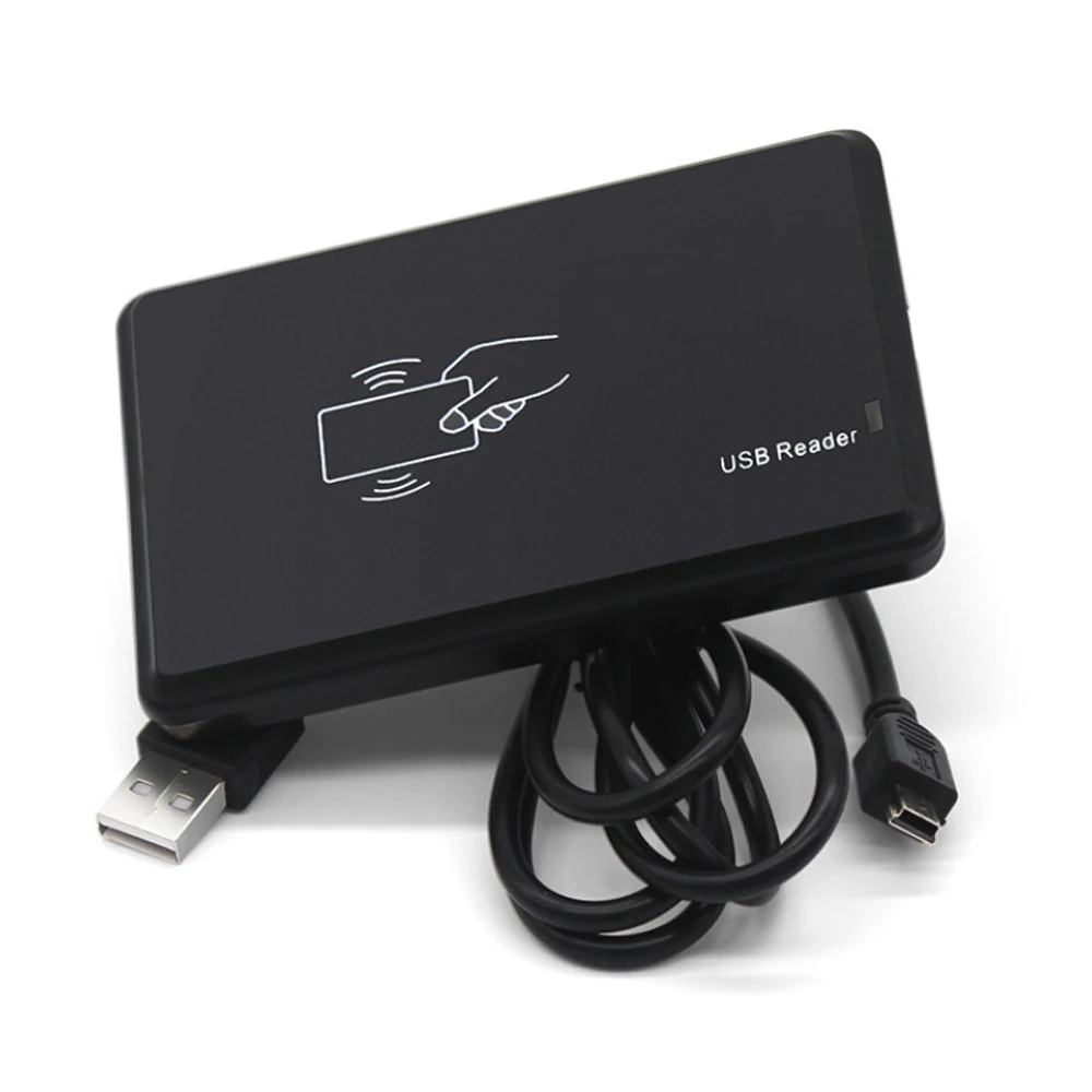 

USB Настольный 125 кГц RFID-считыватель карт Датчик EM4100 Smart Proximity Card USB-считыватель без устройства привода EM ID Card для контроля доступа