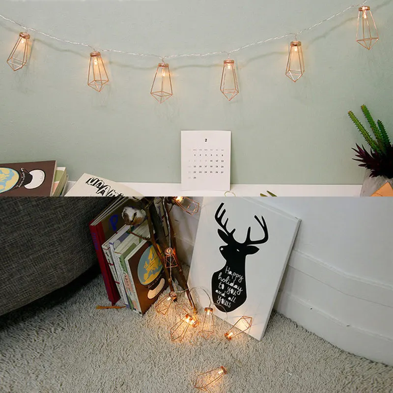 

LED String Light with 10 LED Room Garden Lamp Yard Festival Christmas Geometry Decoration GQ007