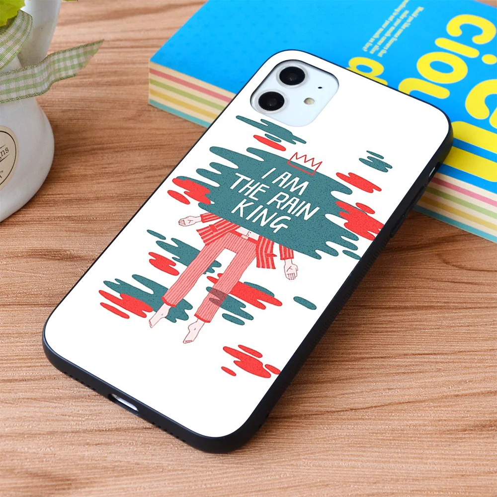 

For iPhone I am The Rain King Soft TPU border Apple iPhone Case