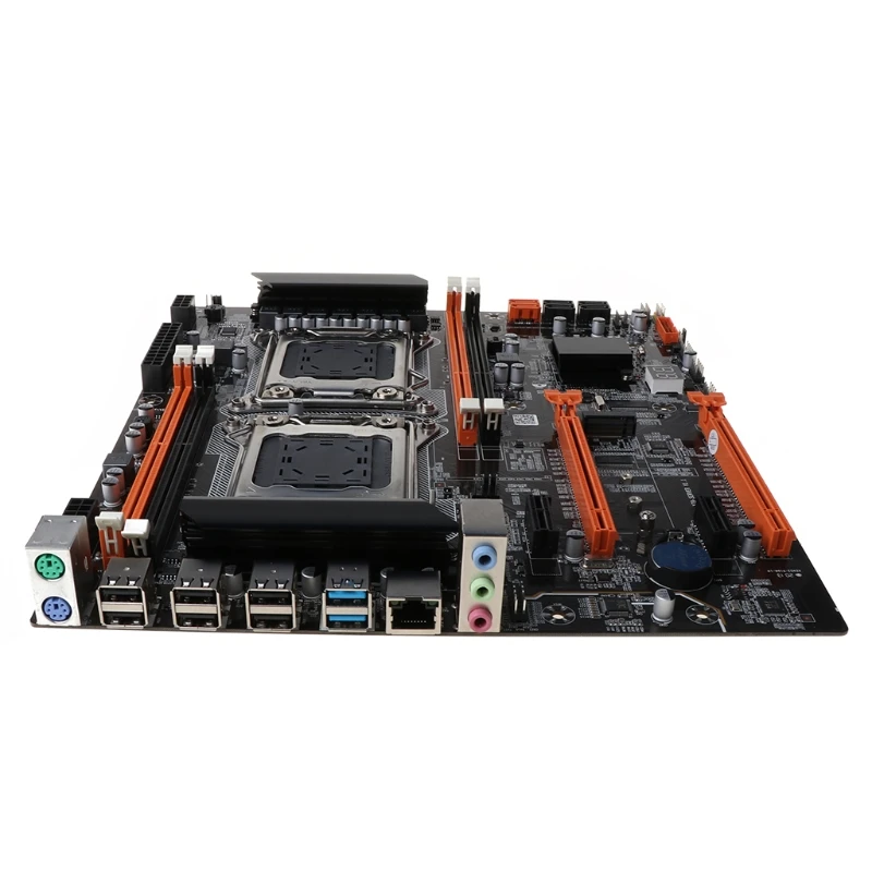 Billig X79 Dual CPU LGA2011 Motherboard E5 DDR3 1866/1600/1333/1066MHz Desktop Computer Mainboard M.2 Interface SATA USB 3,0