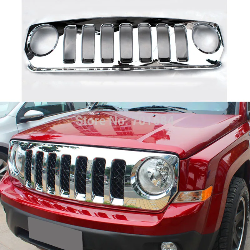 Wotefusi Передняя Центральная рама решетка защитная накладка для Jeep Patriot 2011 2012 2013 2014