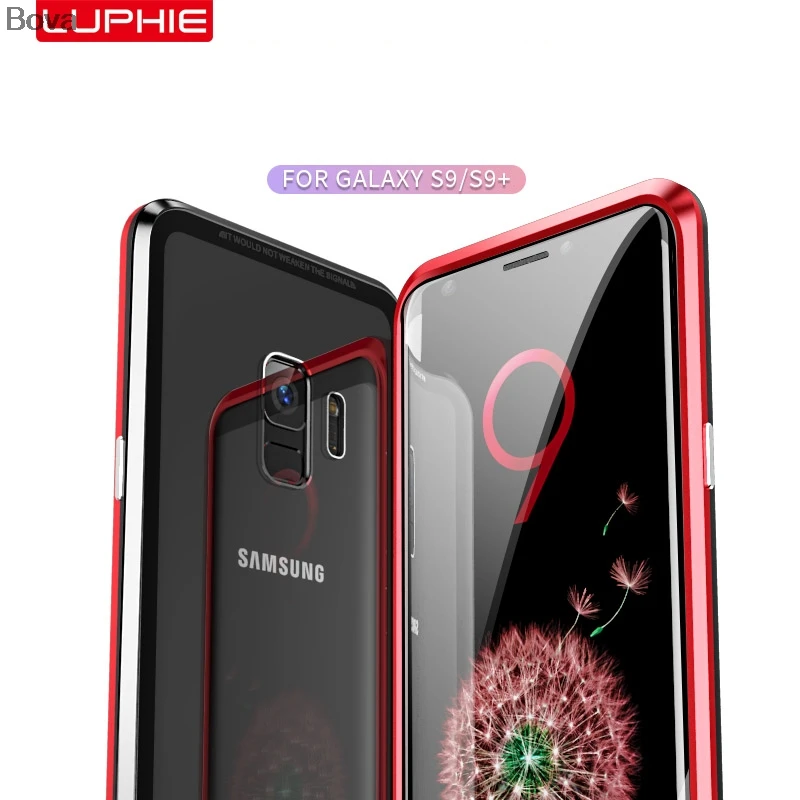 Роскошный Ультратонкий алюминиевый чехол-бампер Luphie для samsung Galaxy S9 и S9+ S9 Plus чехол
