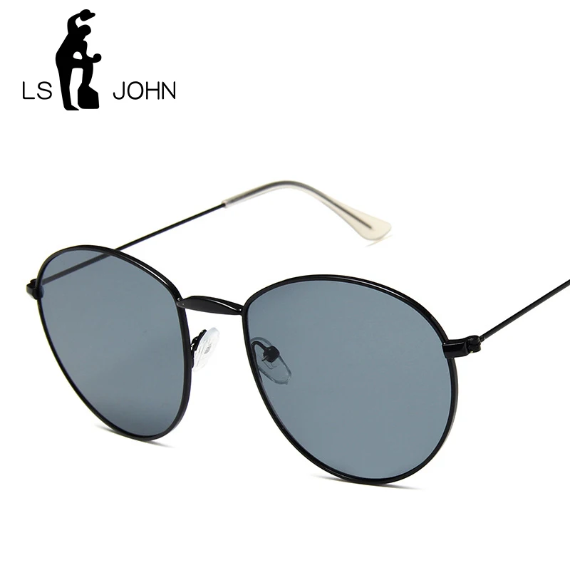 Очки солнцезащитные LS JOHN круглые для мужчин и женщин UV 400 винтажные брендовые