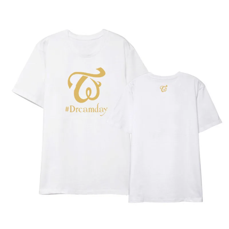 Kpop футболки с альбомом дважды в день снов Уличная Повседневная Свободная