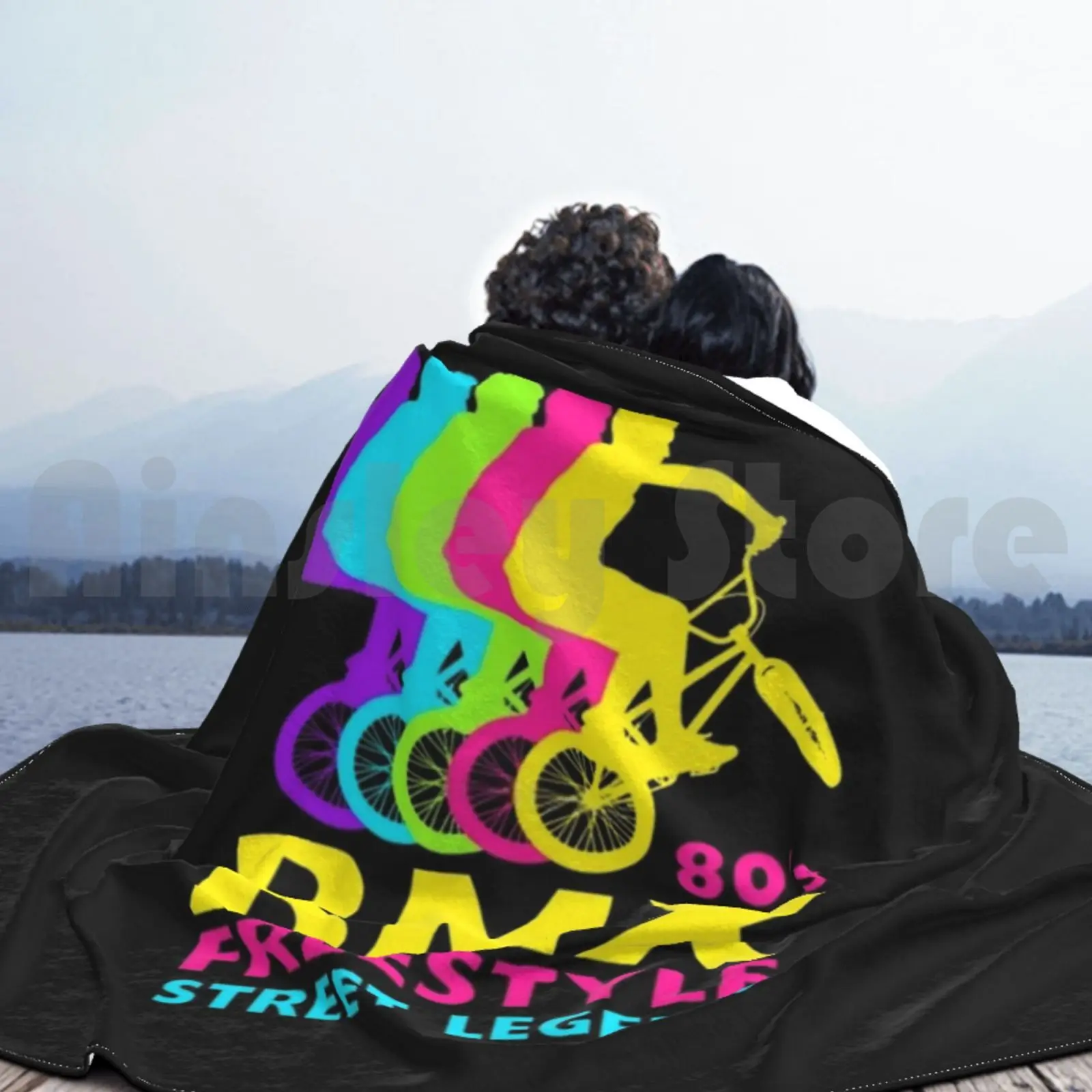 Bmx 80's Freestyle Street Legend Ретро Винтаж 1980's Велосипедное одеяло для дивана-кровати
