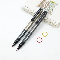 press type gel pen black ink 0 5mm office supplies stationery gel pens for students writing high quality gel pen 2pcslot