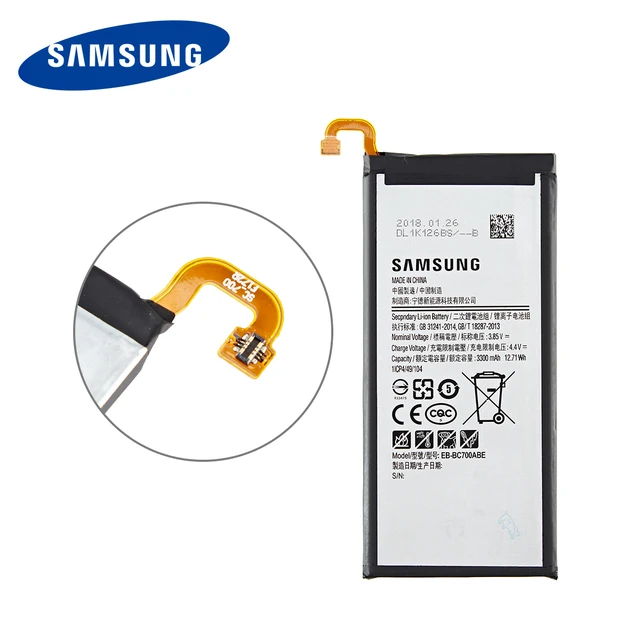 SAMSUNG Orginal EB-BC700ABE 3300mAh Battery For Samsung Galaxy C7 C7000 C7010 C7018 C7 Pro Duos SM-C701F/DS SM-C700 +Tools 3