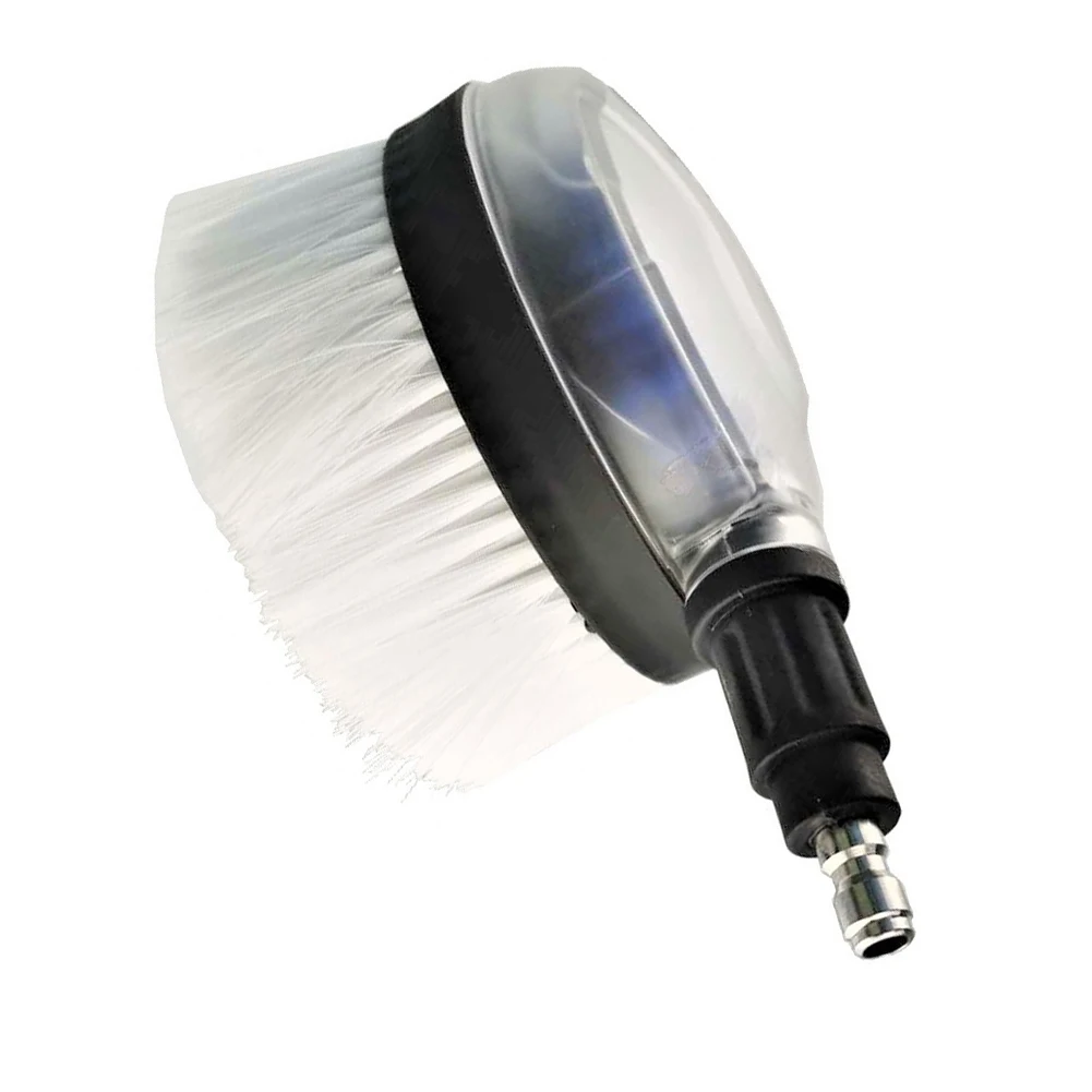 

High Pressure Car Washing Cleaning Rotary Brush Rotating Round Brush Tool With 1/4 Quick Connector Car Washer Accessories