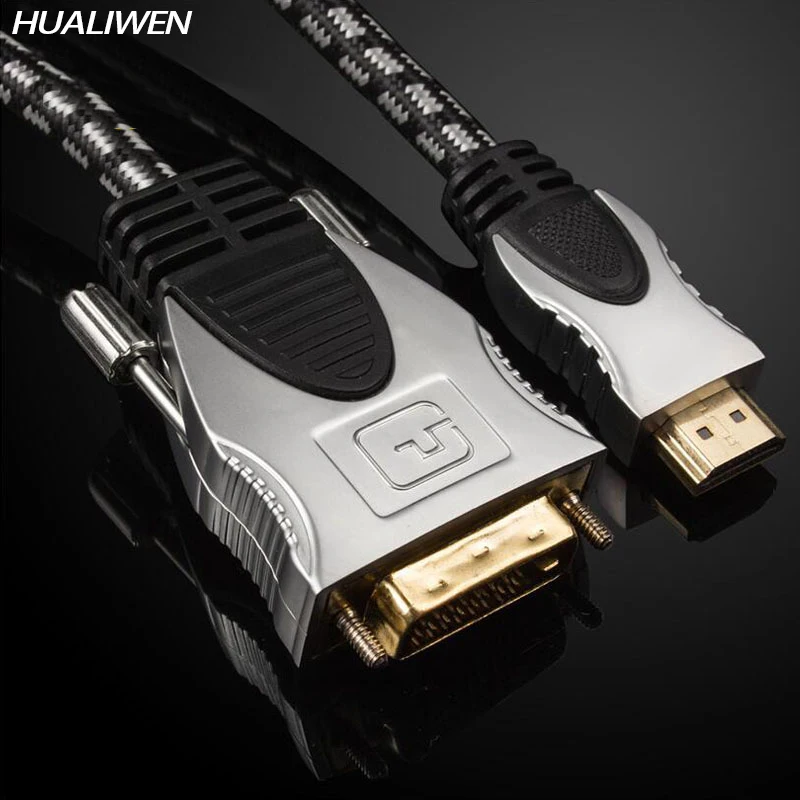 Кабель HDMI DVI Мужской 24 + 1 D адаптер позолоченный 1080P для HD HDTV ПК проектора PS4| |
