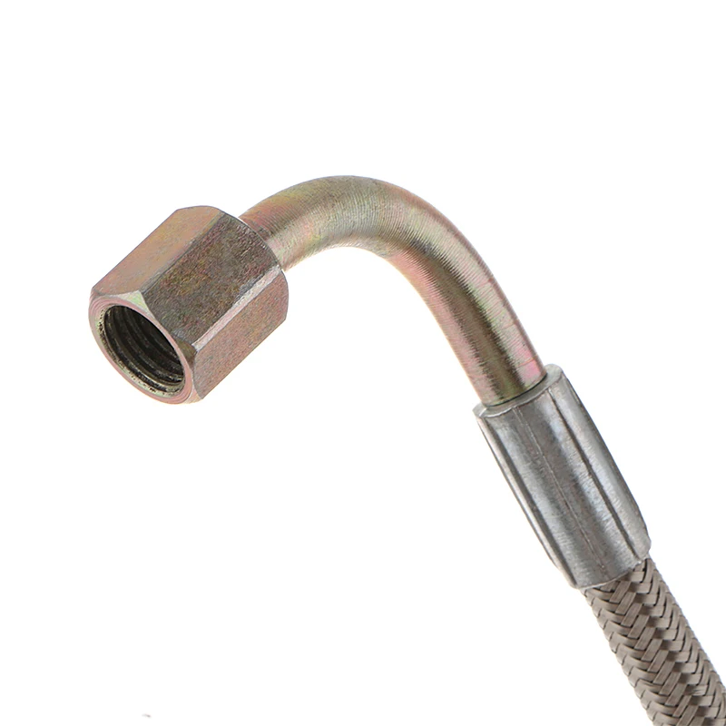 Шланг для подачи масла Turbo 24 дюйма стальной Плетеный 4AN 90 градусов прямой PTFE |